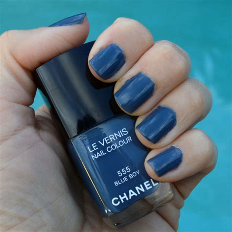 chanel boy blue black|Chanel blue boy nail polish.